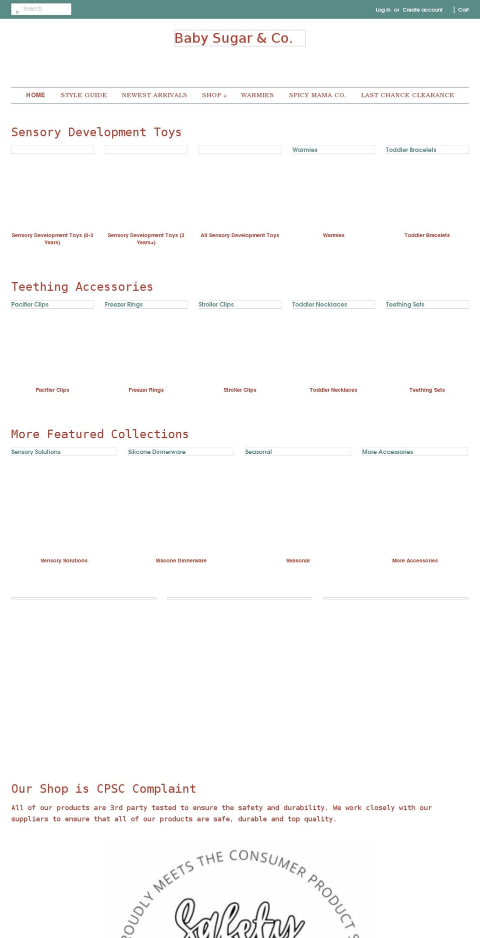 babysugarandco.com shopify website screenshot