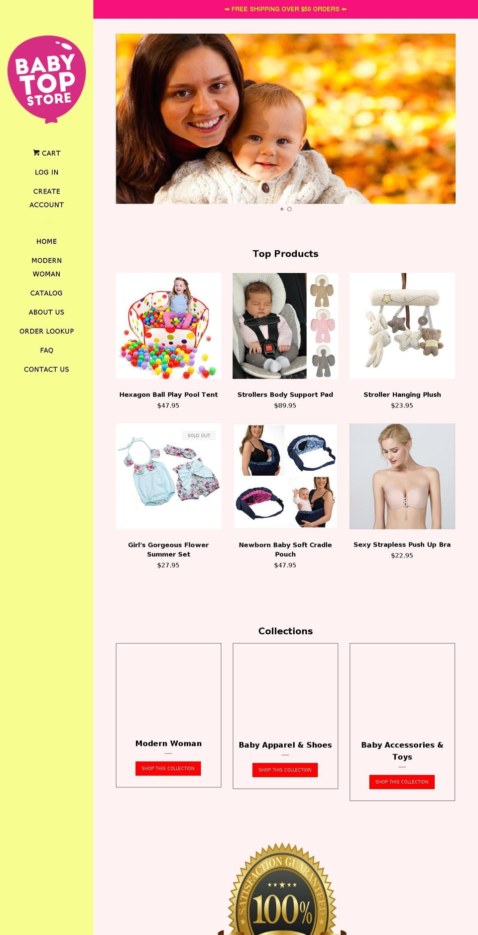 babytopstore.com — Shopify storefront screenshot