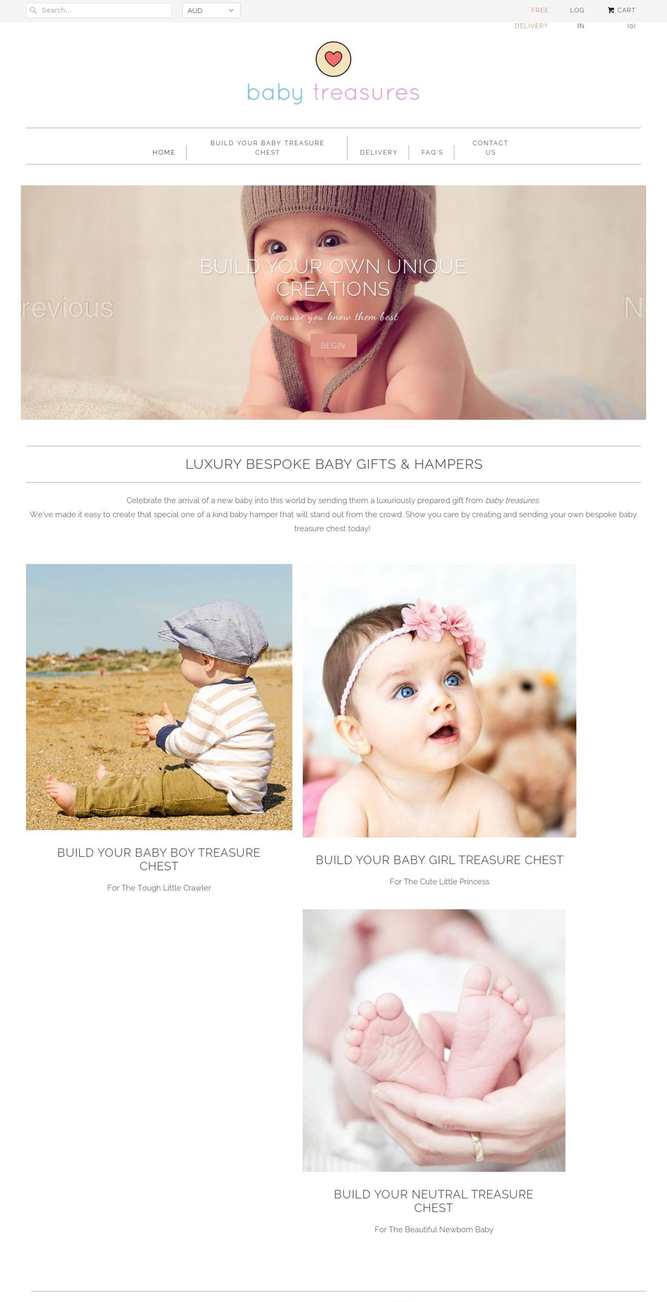 babytreasures.com.au shopify website screenshot
