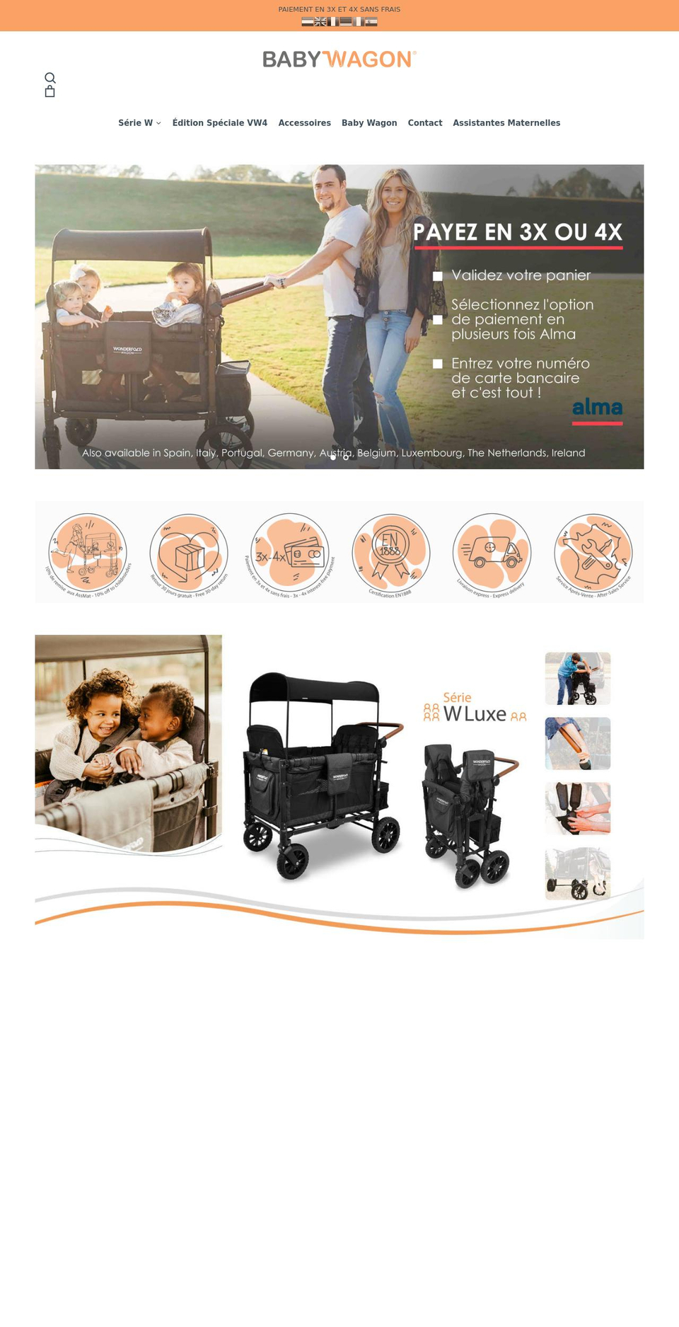 babywagon.com shopify website screenshot