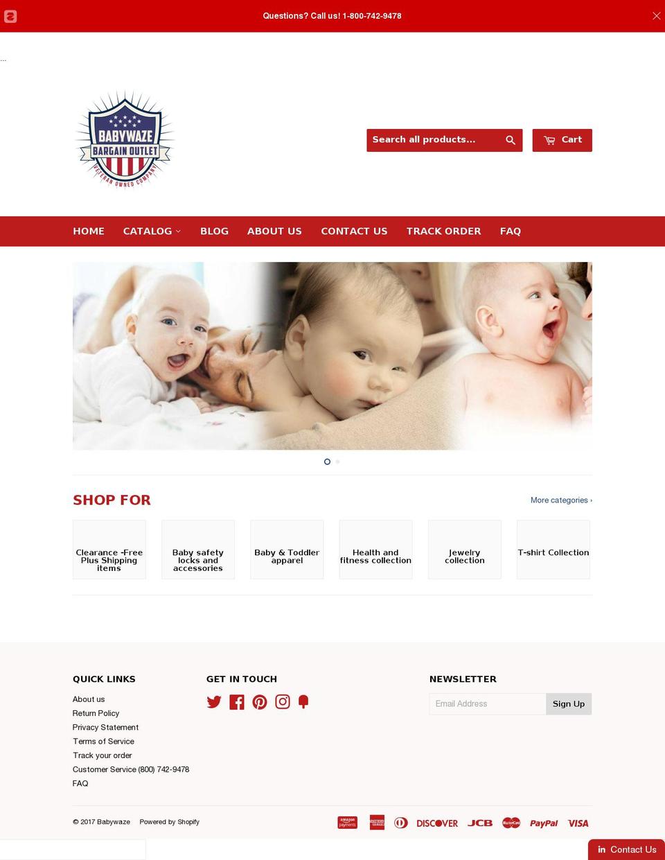 babywaze.com shopify website screenshot