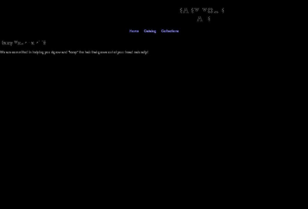 babyyourhair.net shopify website screenshot