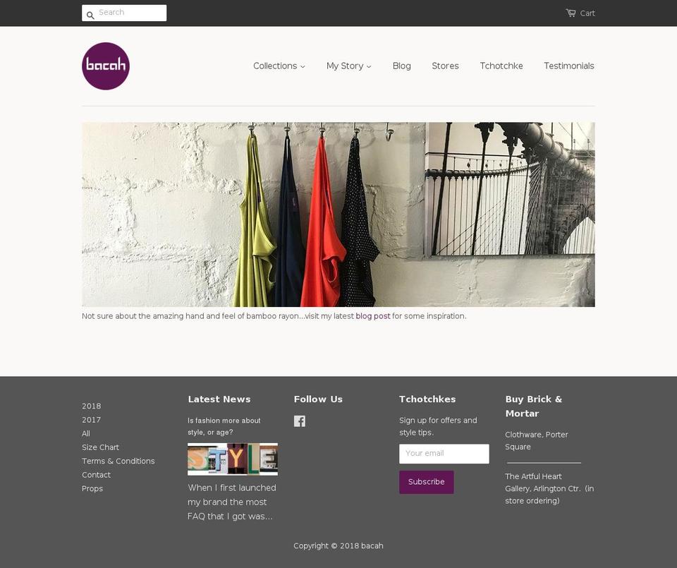bacah.design shopify website screenshot