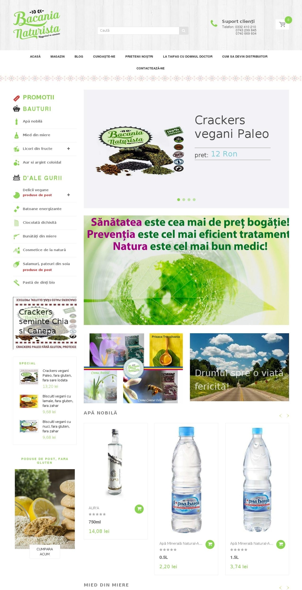 Handy Shopify theme site example bacanianaturista.ro