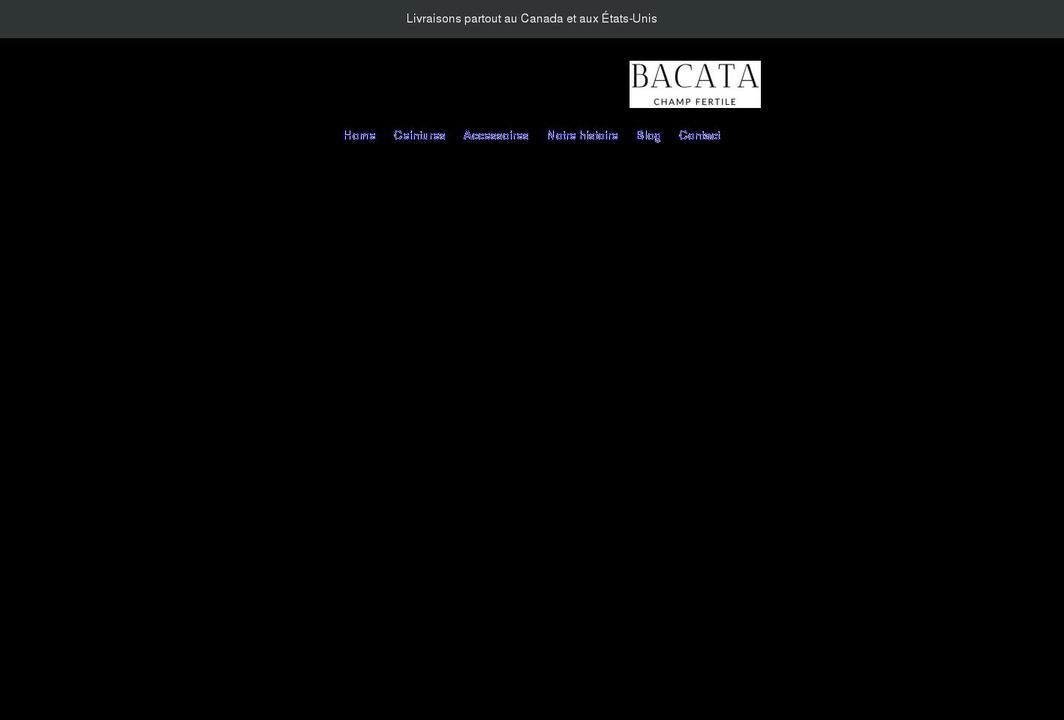 bacatachampfertile.com shopify website screenshot