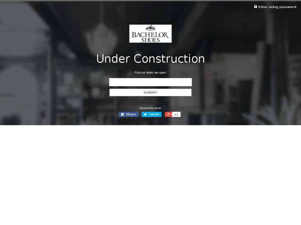 bachelorshoes.net shopify website screenshot