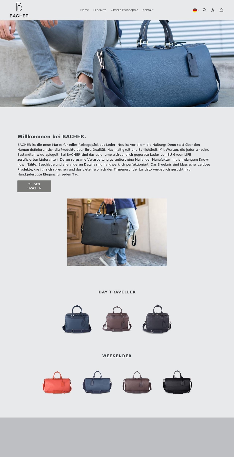 bachermunich.com — Shopify storefront screenshot