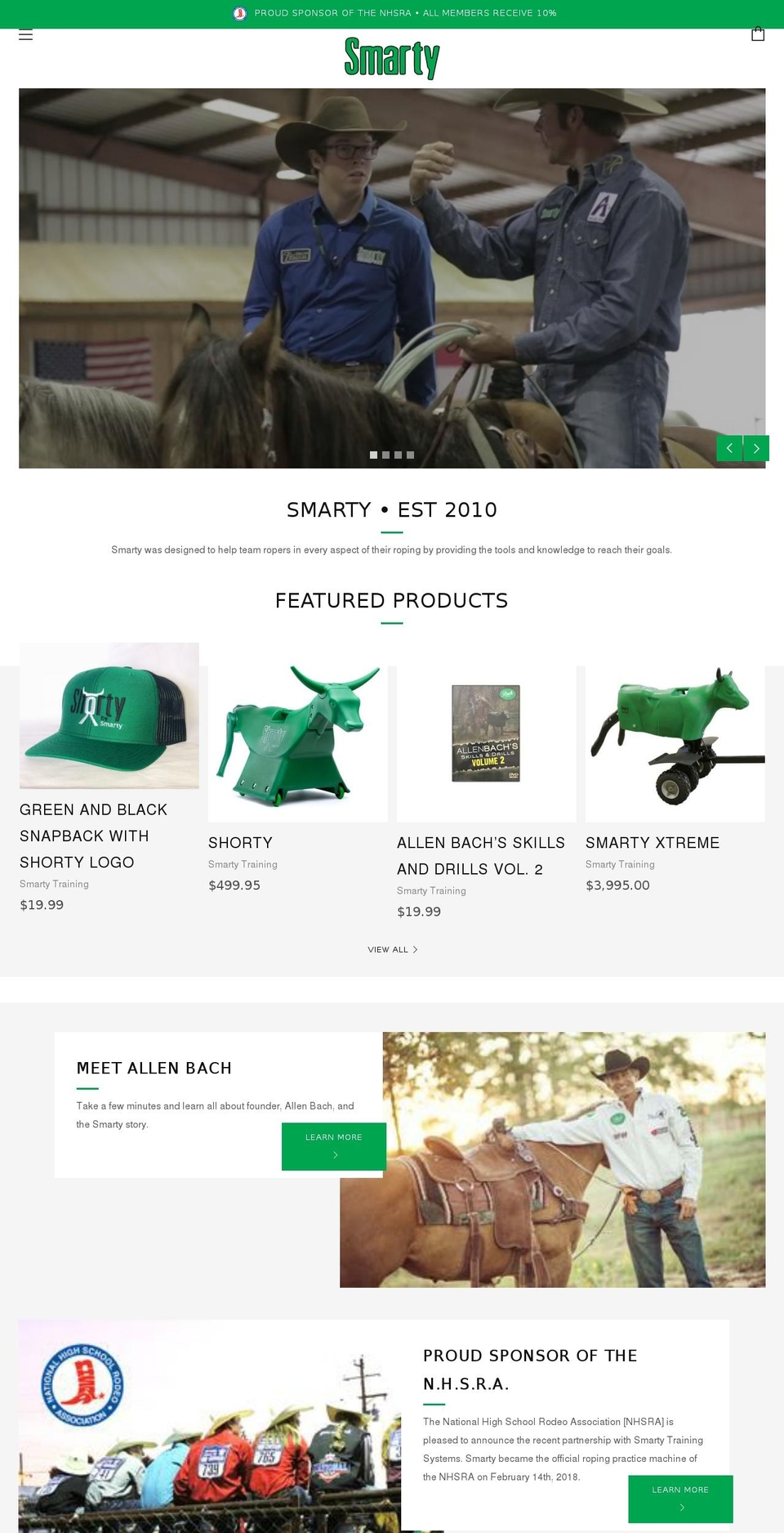 Smarty Shopify theme site example bachroping.com