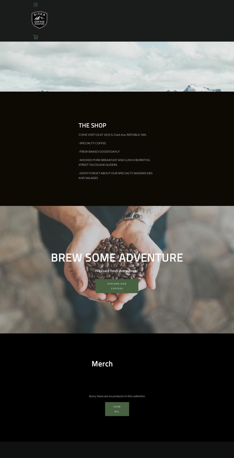 backcountrycoffeeroasters.com — Shopify storefront screenshot