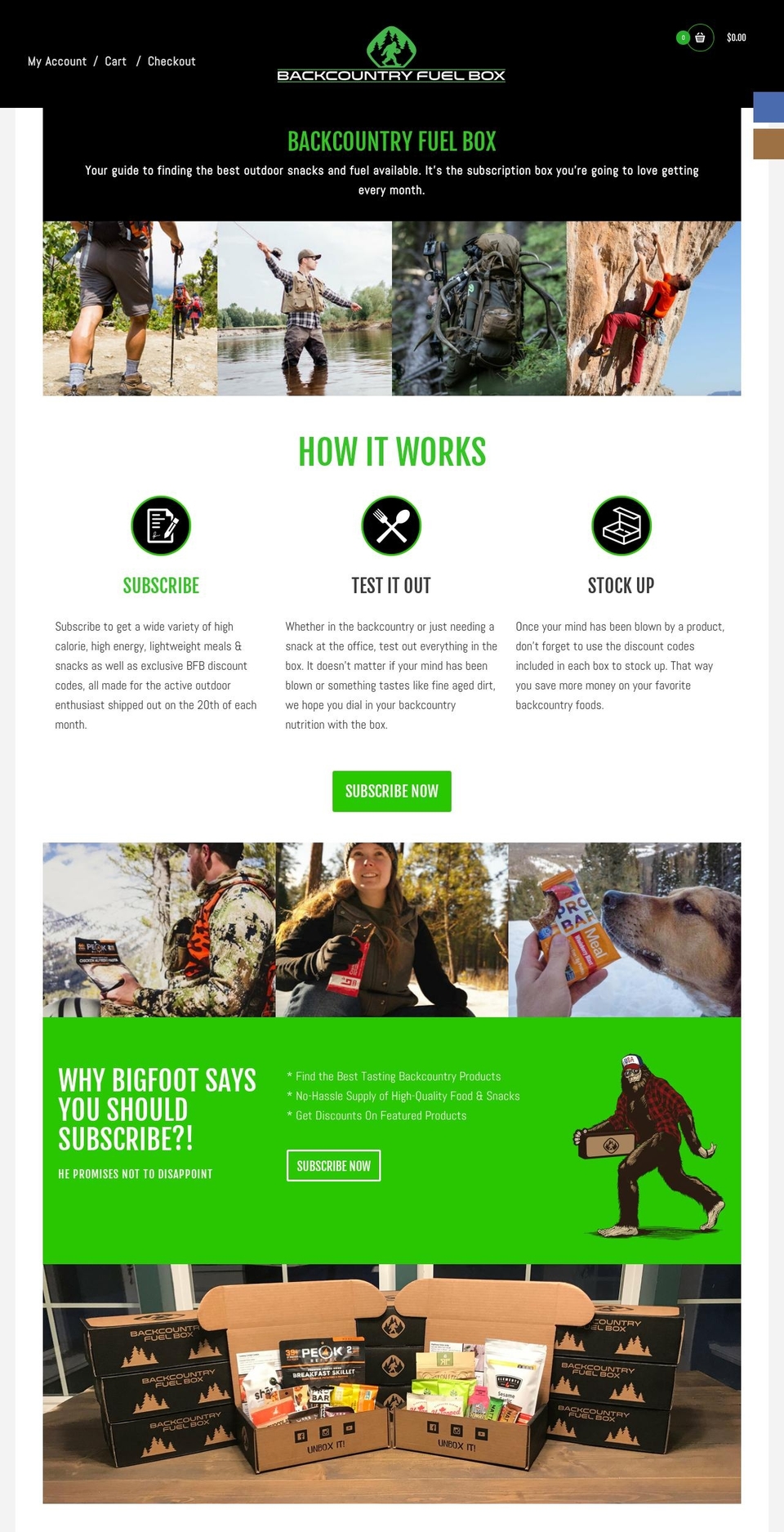 backcountryfuelbox.com — Shopify storefront screenshot