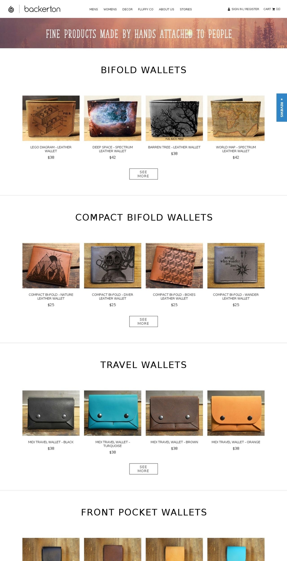 backerton.com shopify website screenshot