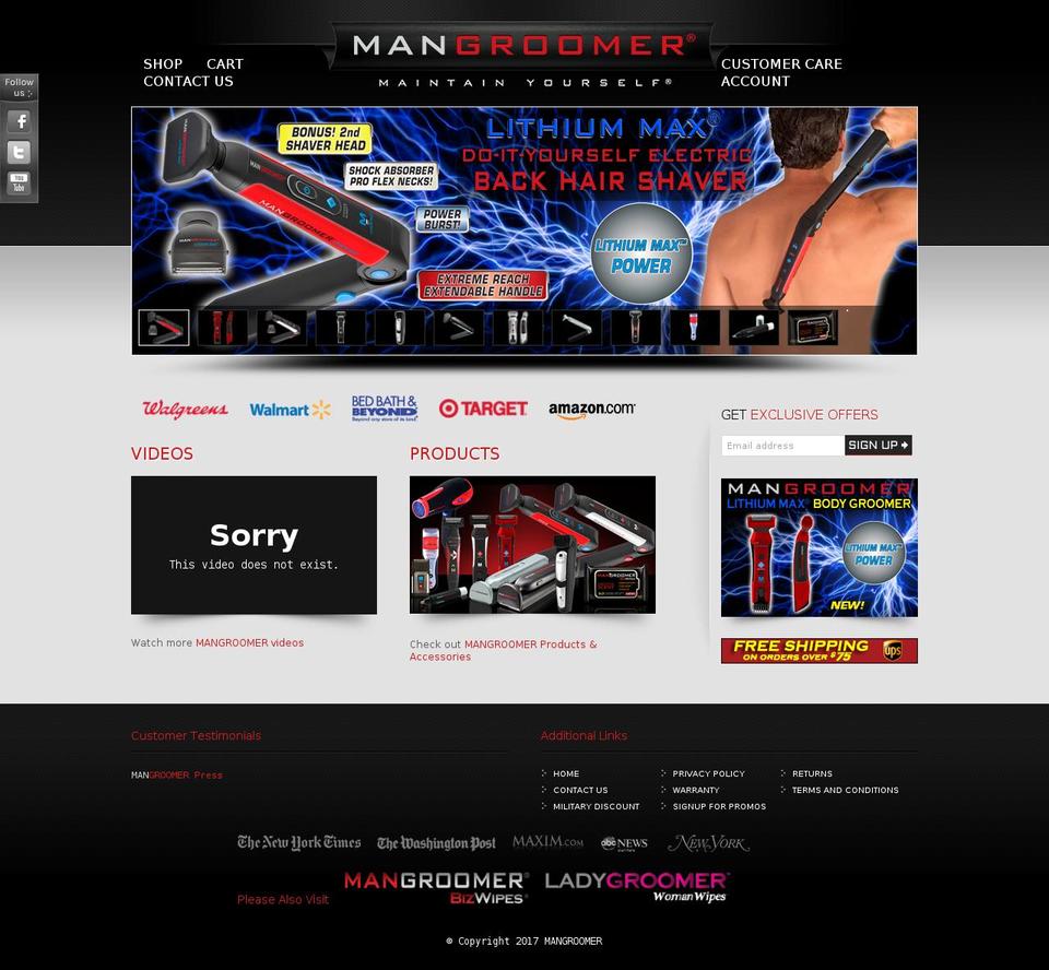 Mangroomer - sineLABS - 1\/10\/13 Shopify theme site example backhairshaver.co.nz