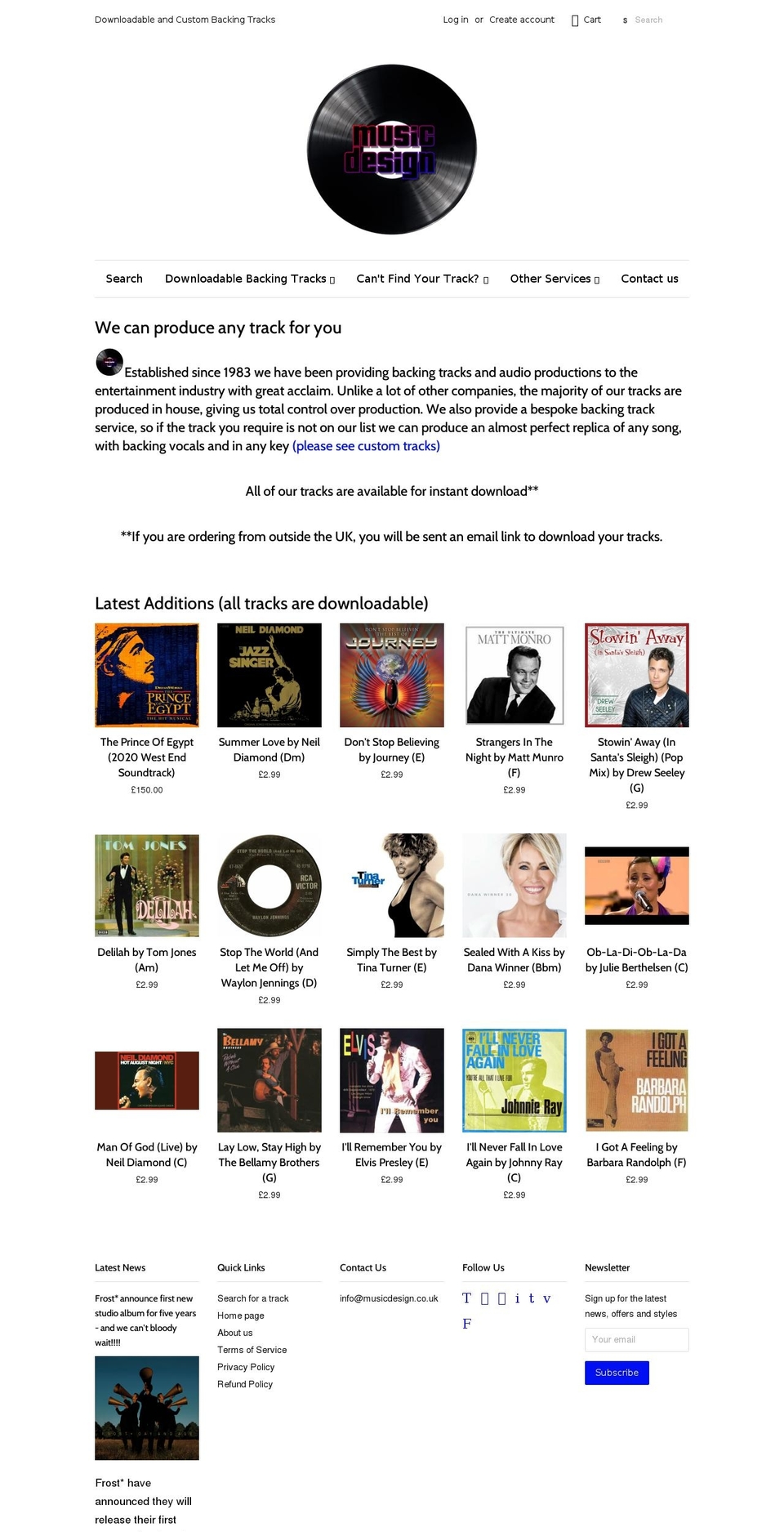 backing-tracks.myshopify.com shopify website screenshot