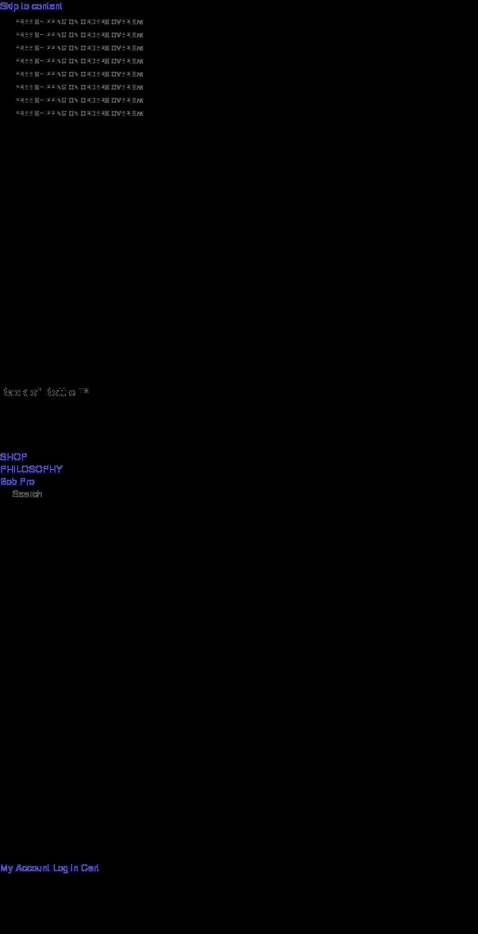 backofbottle.com shopify website screenshot