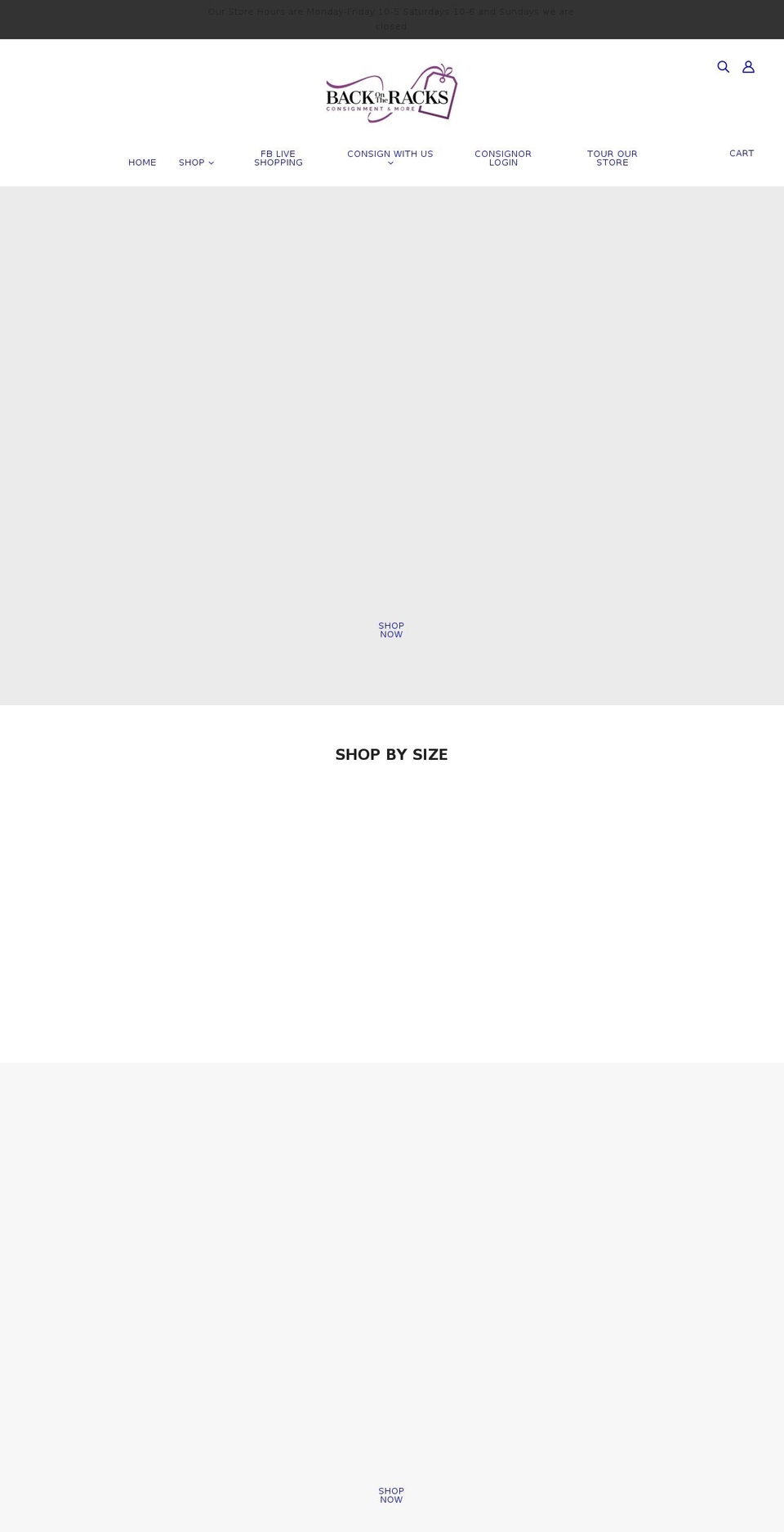 backontheracksnj.com shopify website screenshot