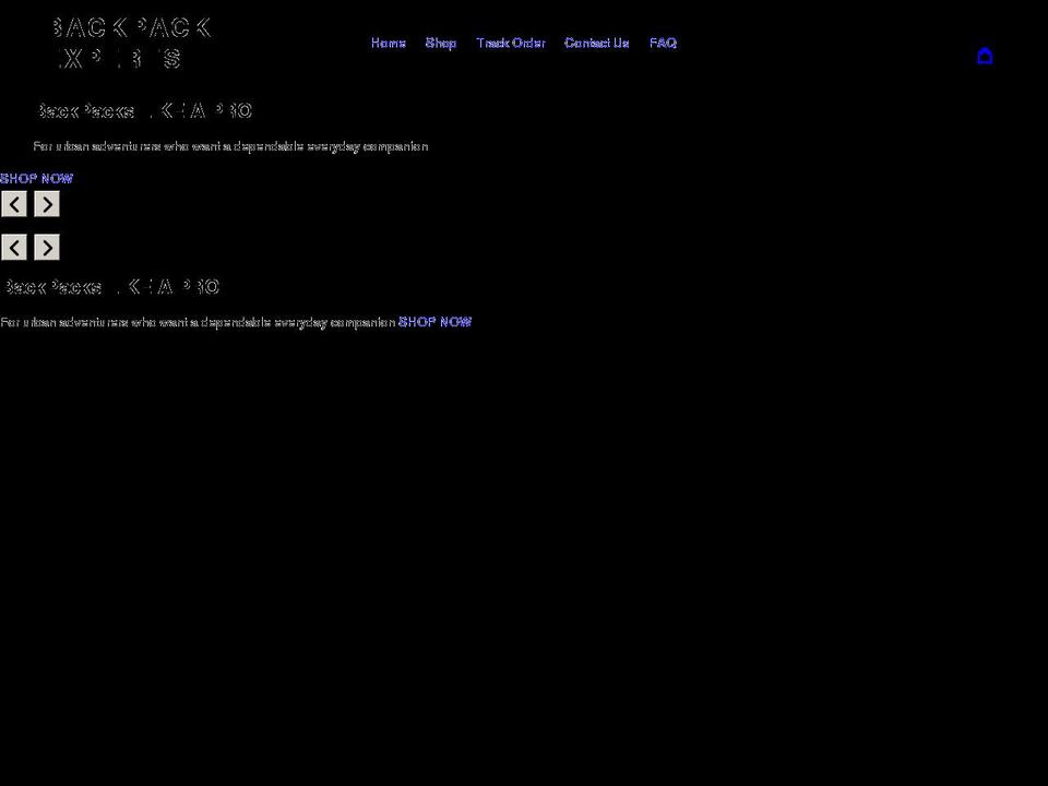 backpackexperts.com shopify website screenshot