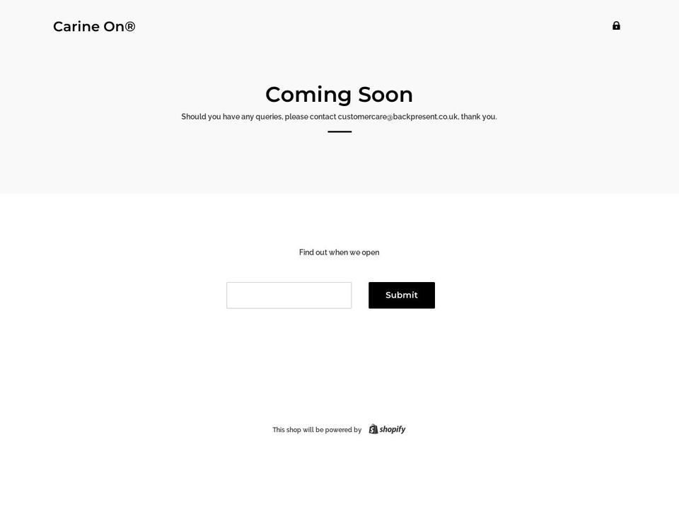 backpresent.com — Shopify storefront screenshot