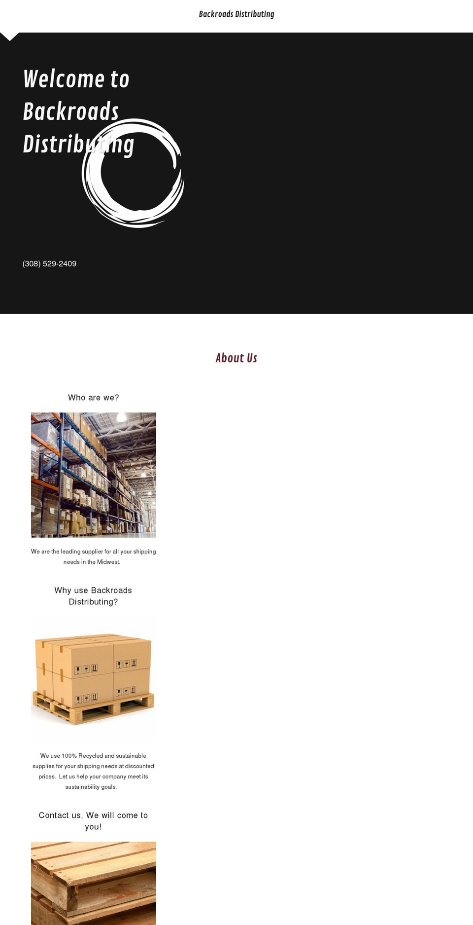 backroads-distributing.com — Shopify storefront screenshot