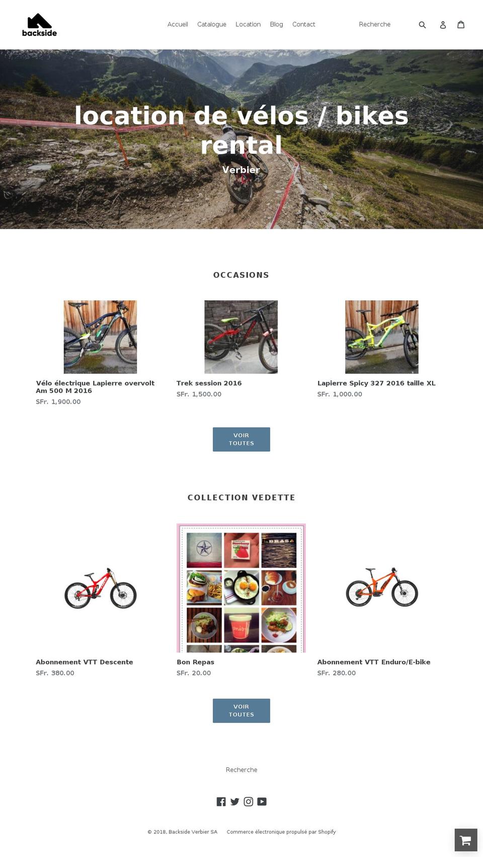 backsideverbier.shop shopify website screenshot