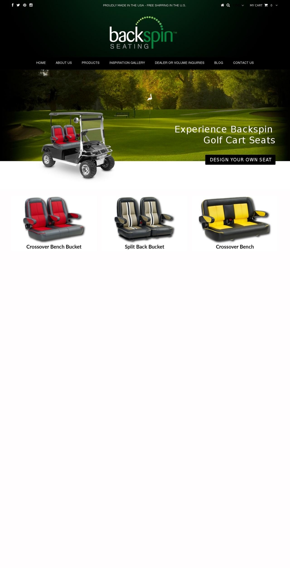 backspinseating.com shopify website screenshot