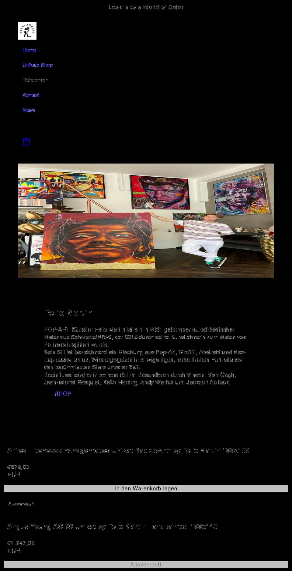 backtoart.de shopify website screenshot