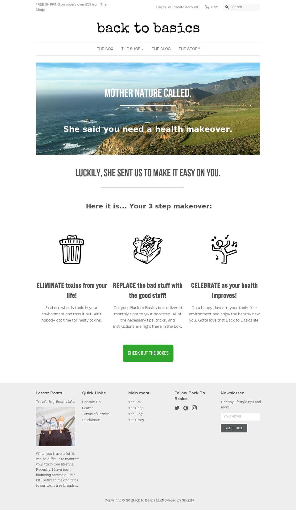 Modular Shopify theme site example backtobasicsbox.com