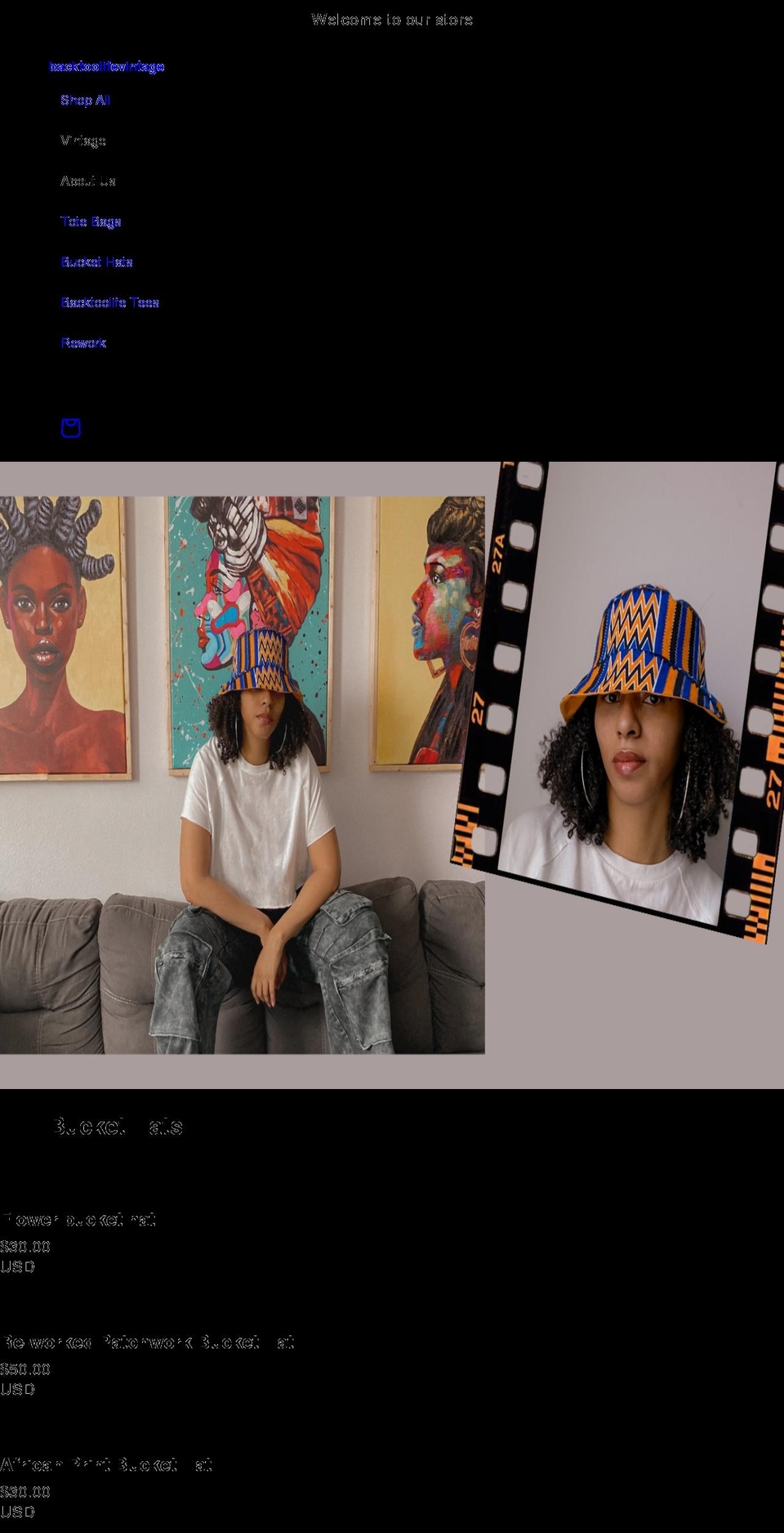 backtoolifevintage.com shopify website screenshot