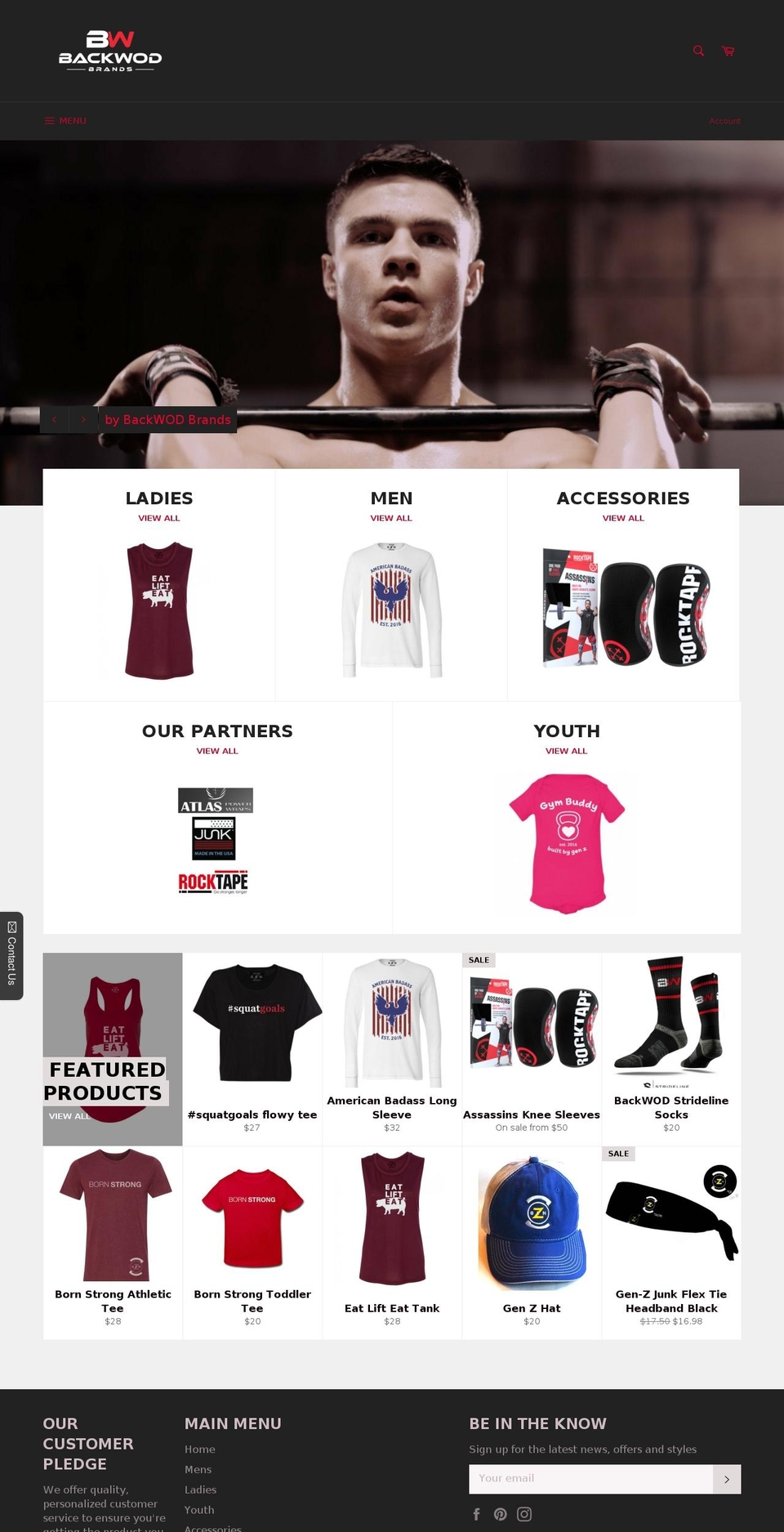 backwodbrands.com shopify website screenshot