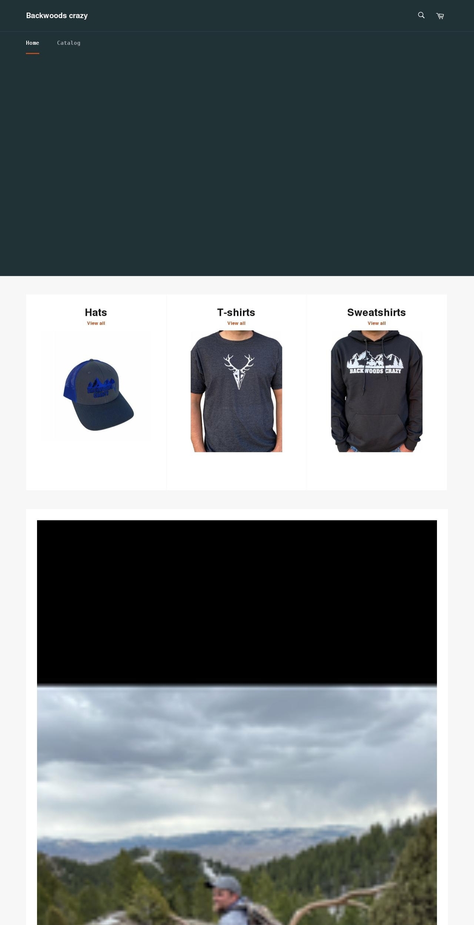 backwoods-crazy.com shopify website screenshot
