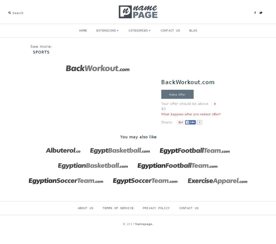 backworkout.com shopify website screenshot