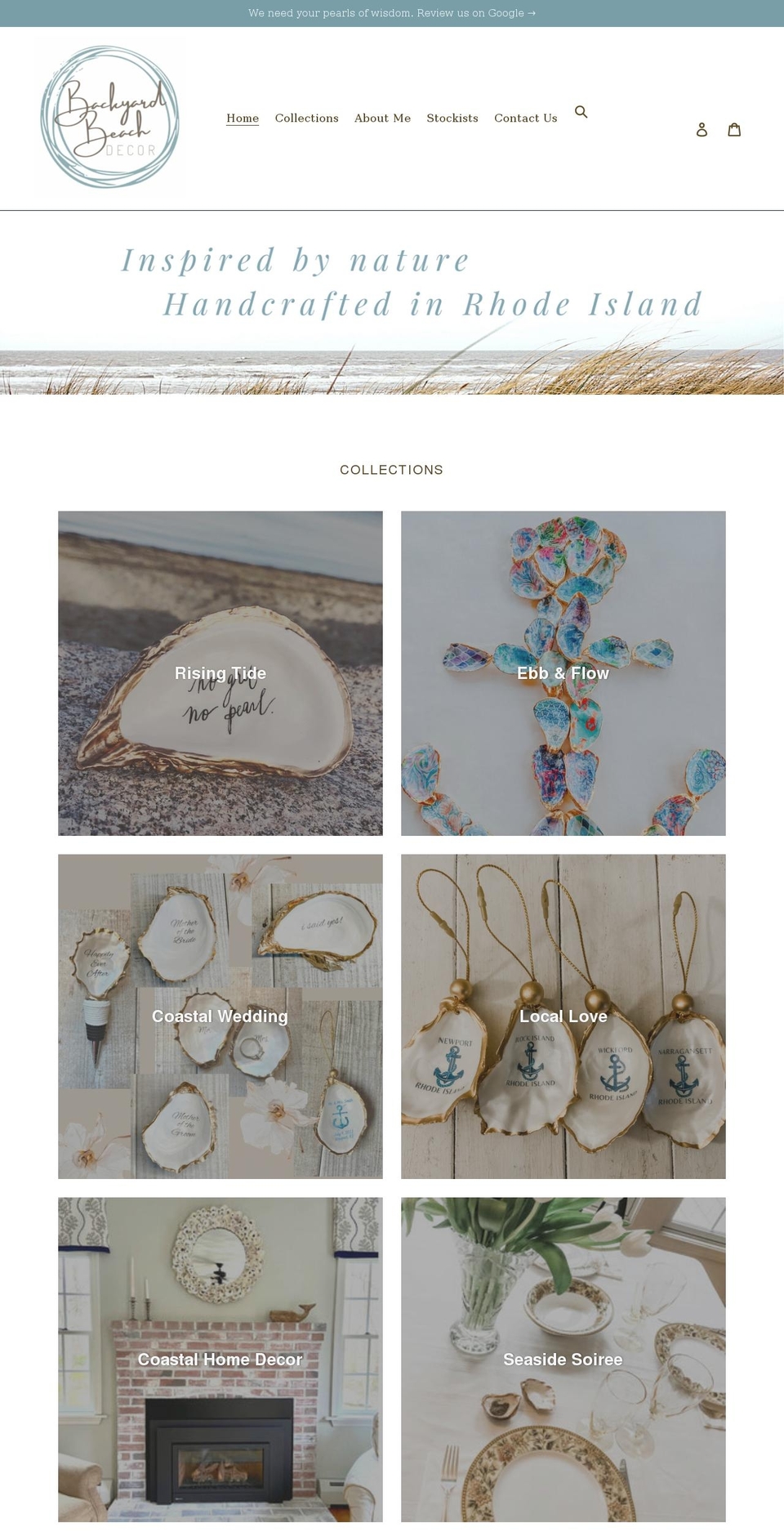 backyardbeachdecor.com shopify website screenshot