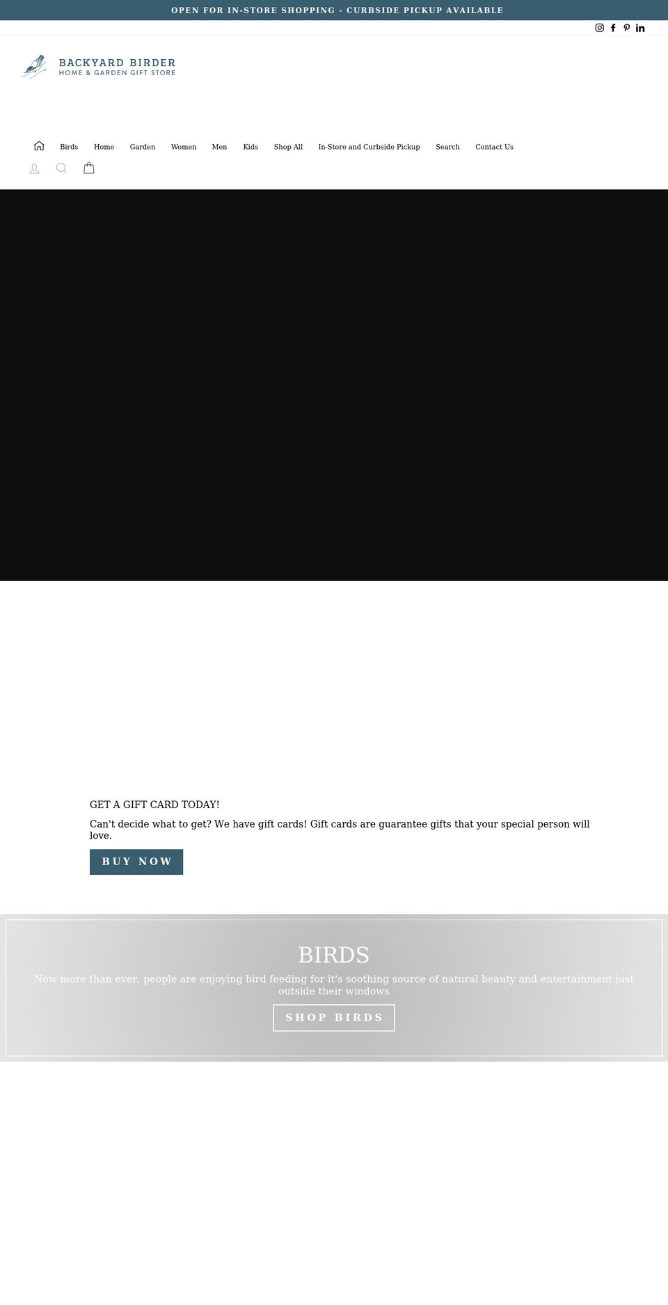 backyardbirder.ca shopify website screenshot