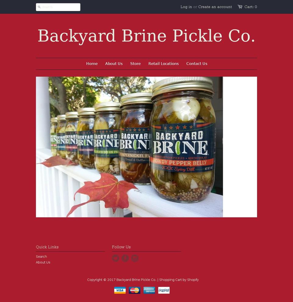 backyardbrine.com shopify website screenshot