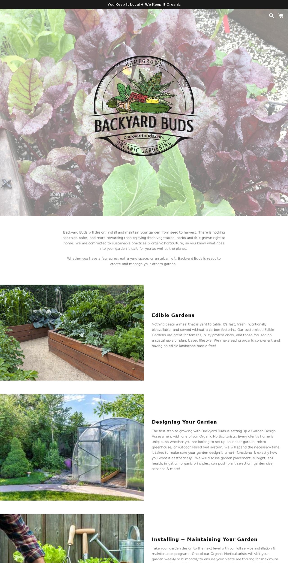 backyardbuds.com — Shopify storefront screenshot
