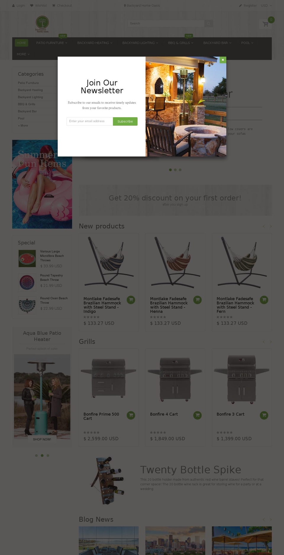 handy-2-0 Shopify theme site example backyardhomeoasis.com