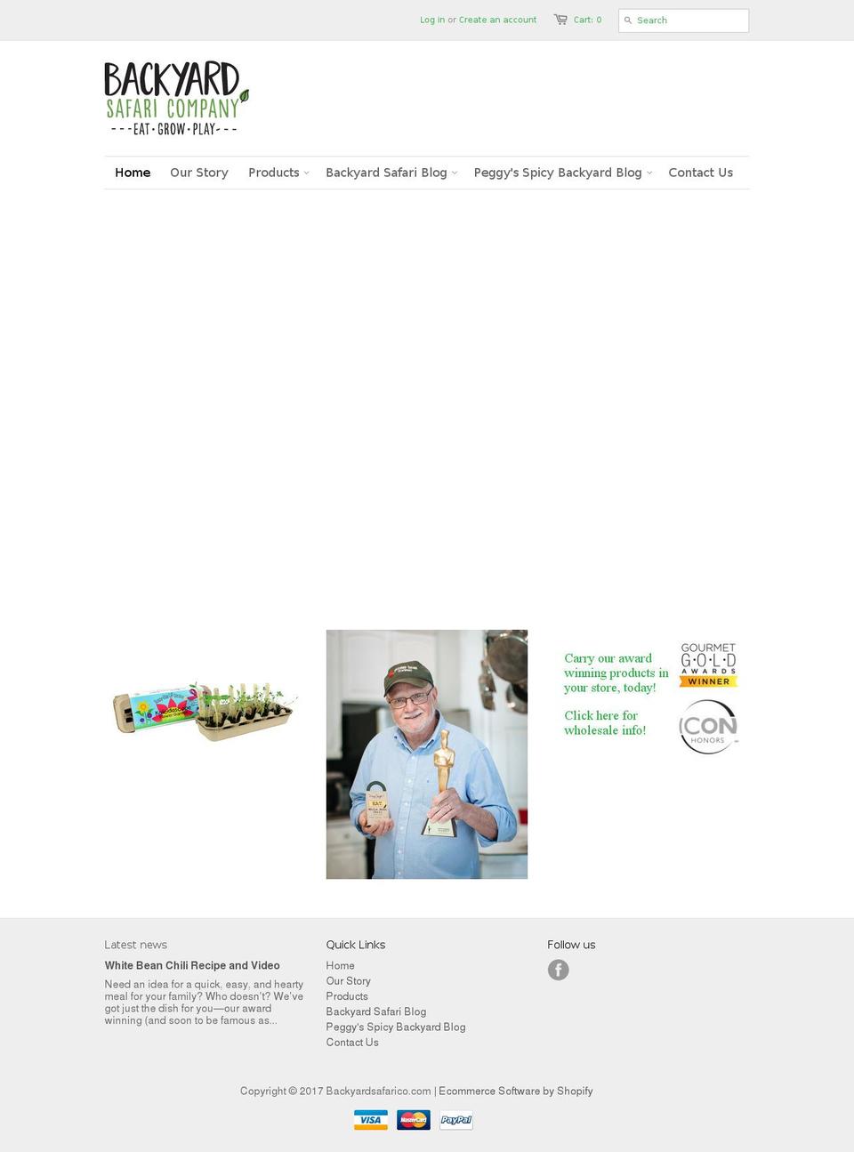 backyardsafarico.com shopify website screenshot