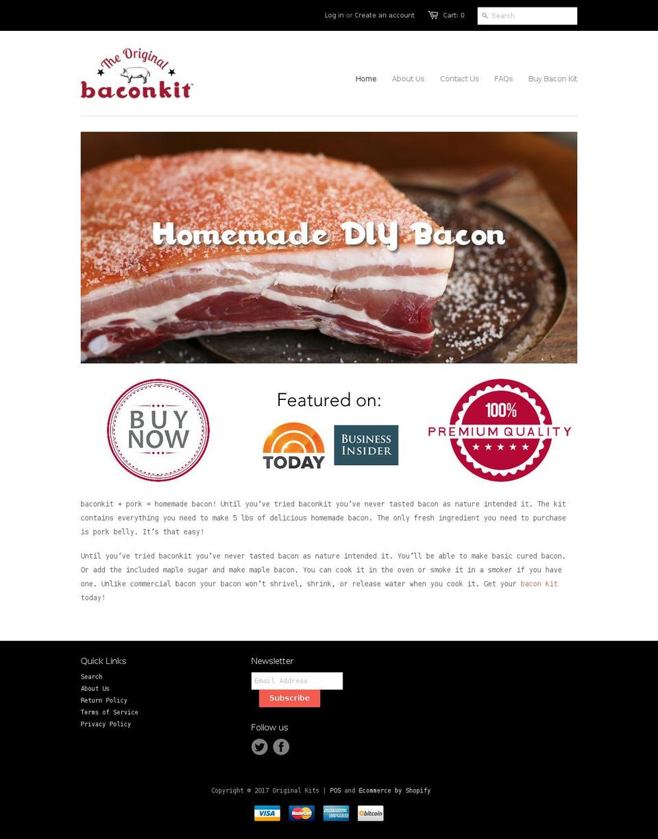 baconkit.com shopify website screenshot