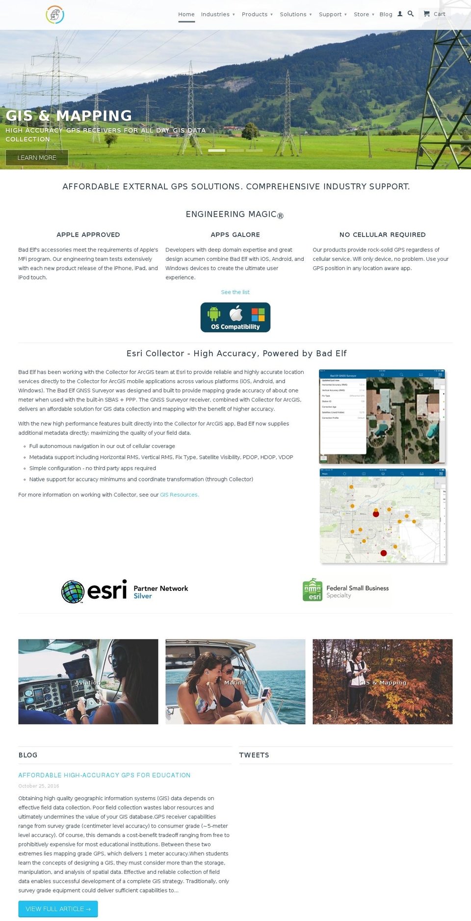 bad-elf.com shopify website screenshot