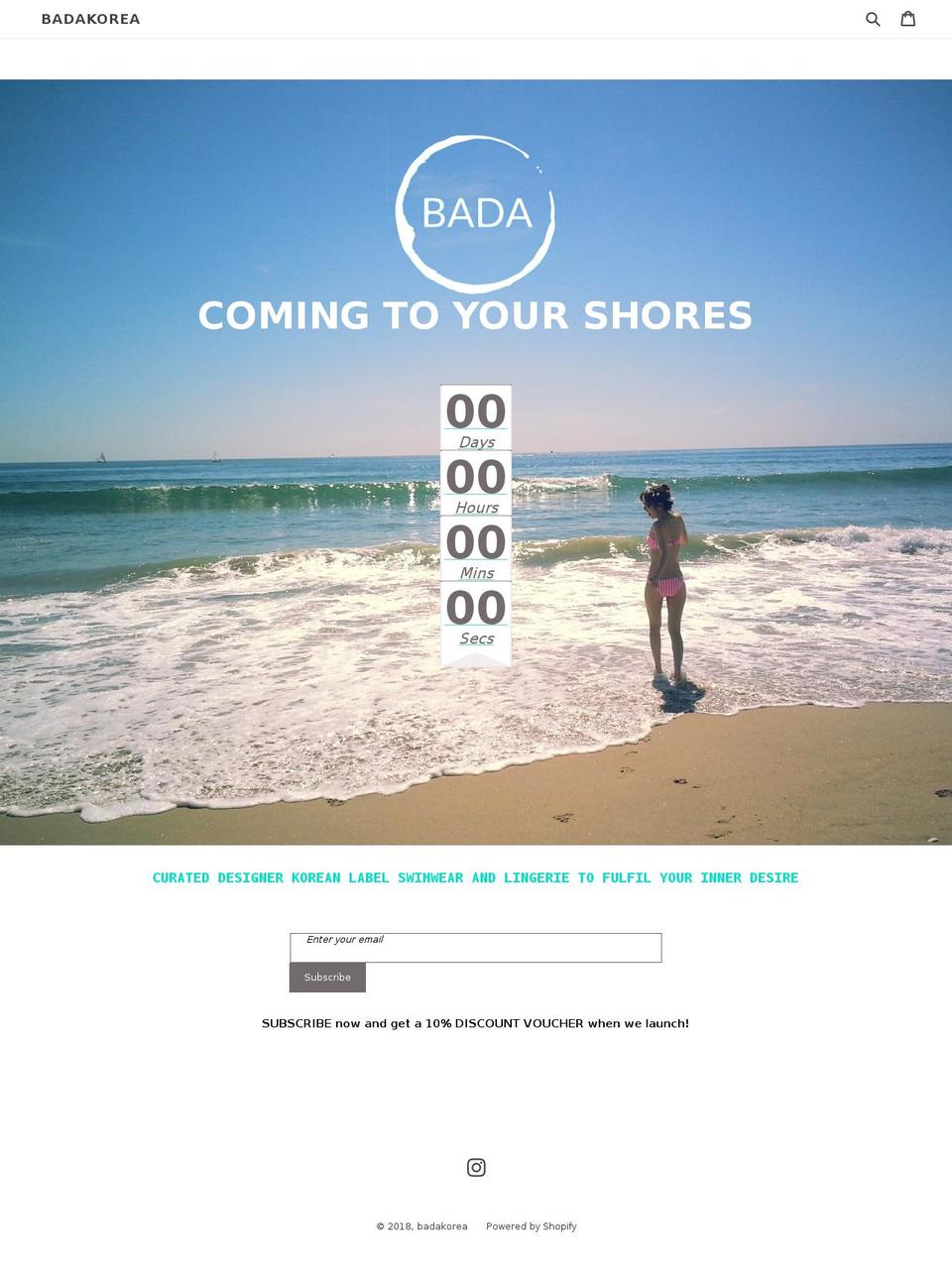 badakorea.com — Shopify storefront screenshot