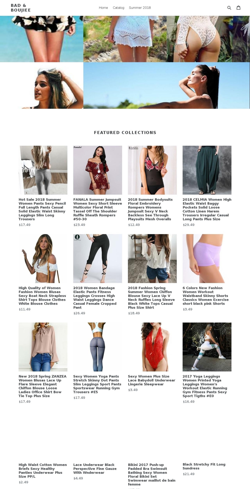 badandboujiee.com — Shopify storefront screenshot