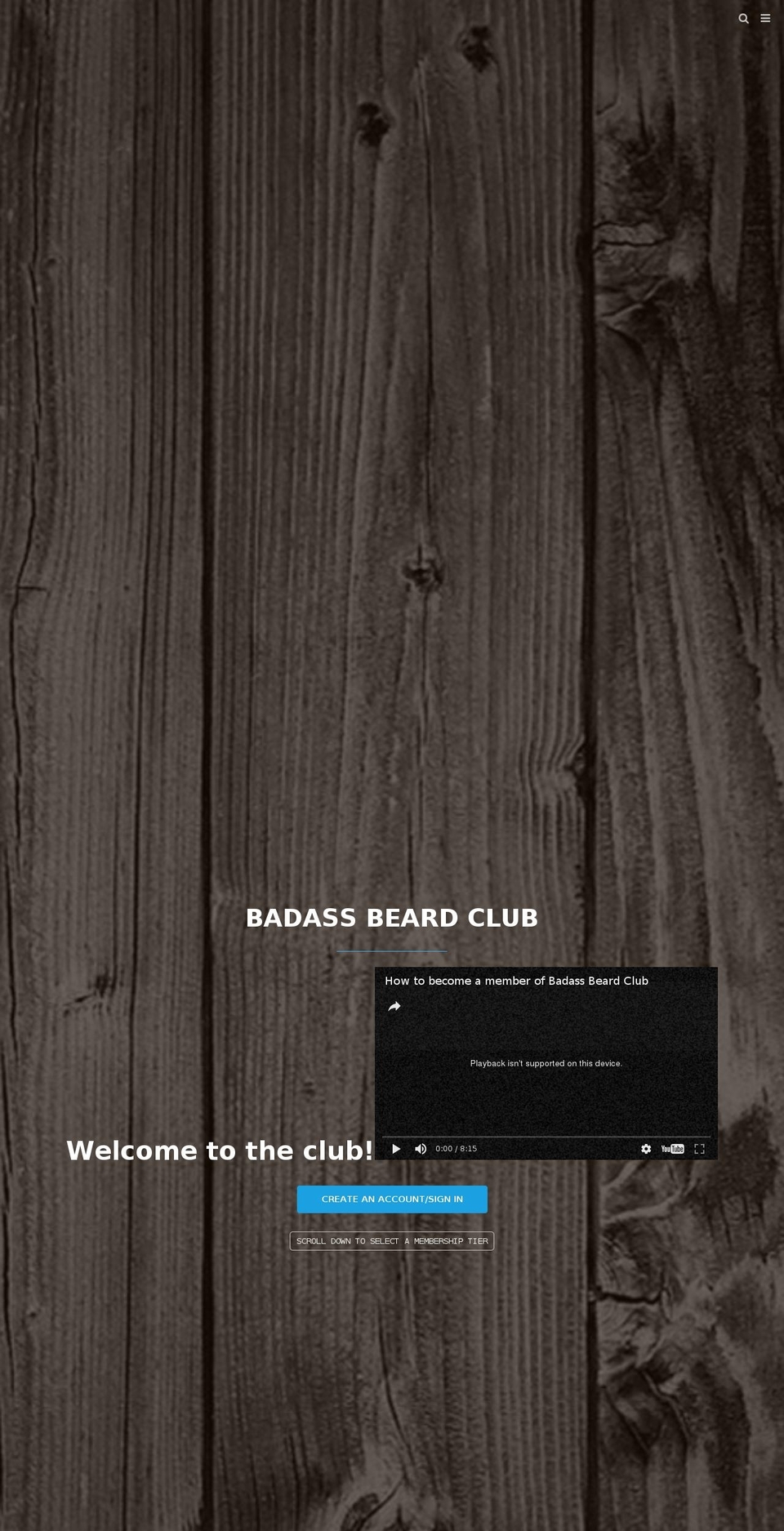 badassbeardclub.com shopify website screenshot