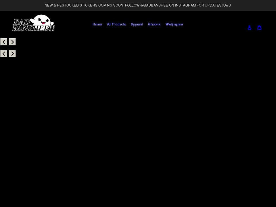badbanshee.com shopify website screenshot