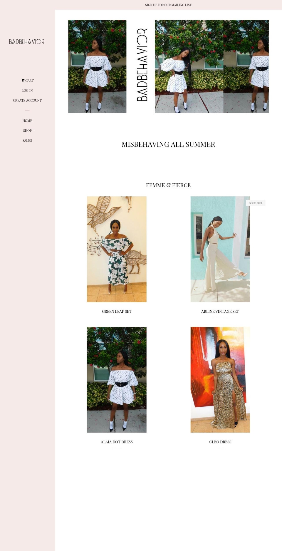 badbhvrshop.com shopify website screenshot