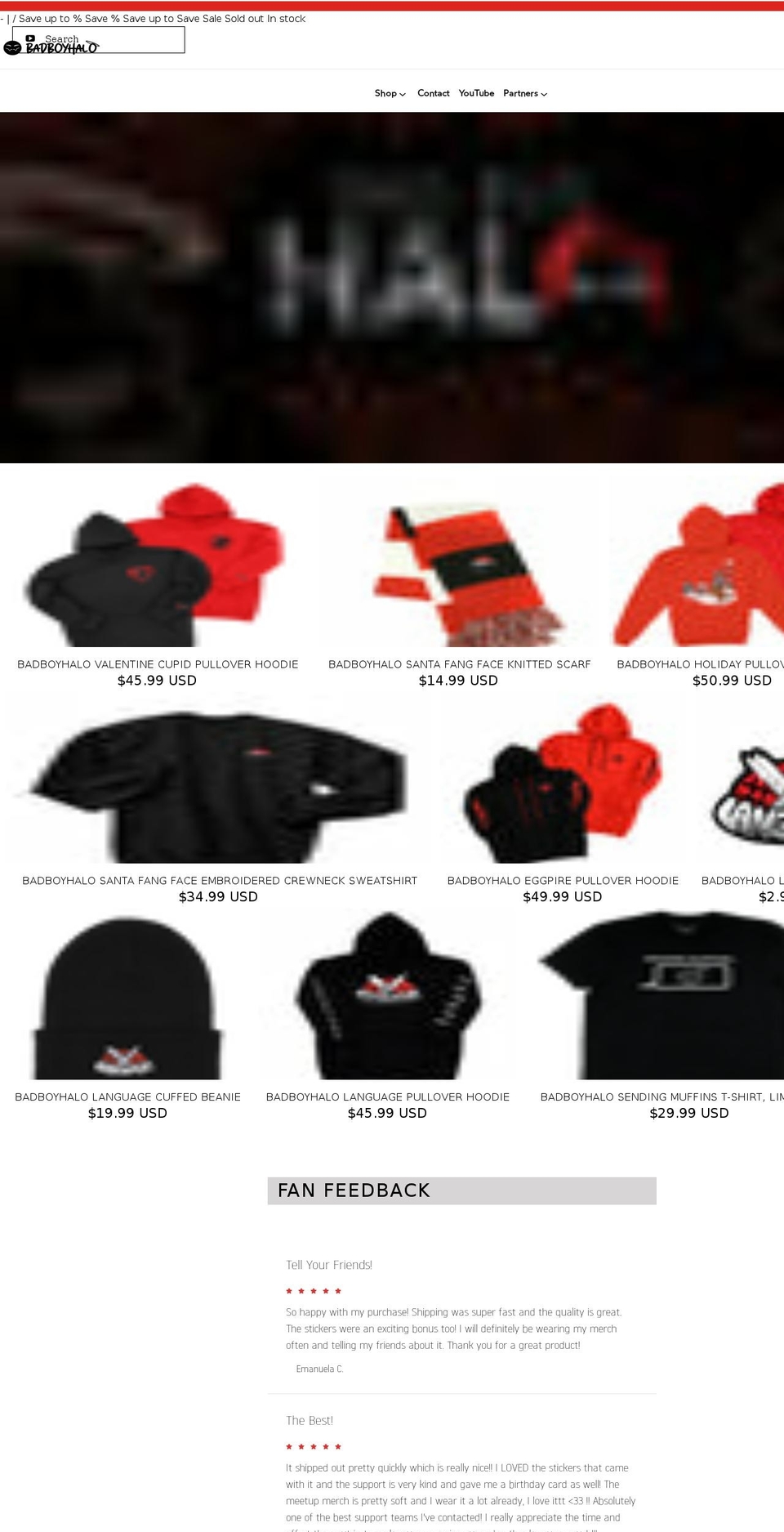badboyhalo.com shopify website screenshot