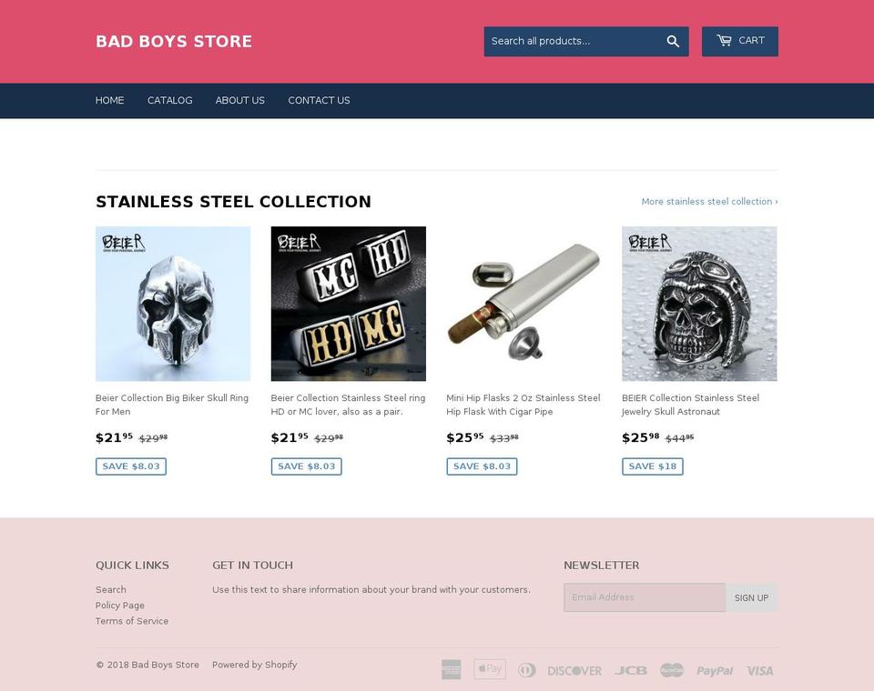 badboys.store shopify website screenshot