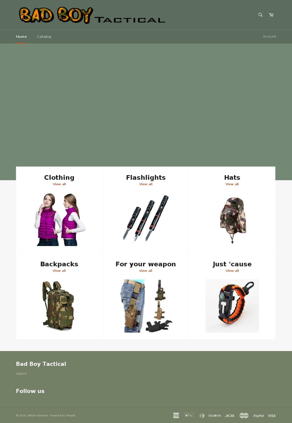 badboytactical.com — Shopify storefront screenshot