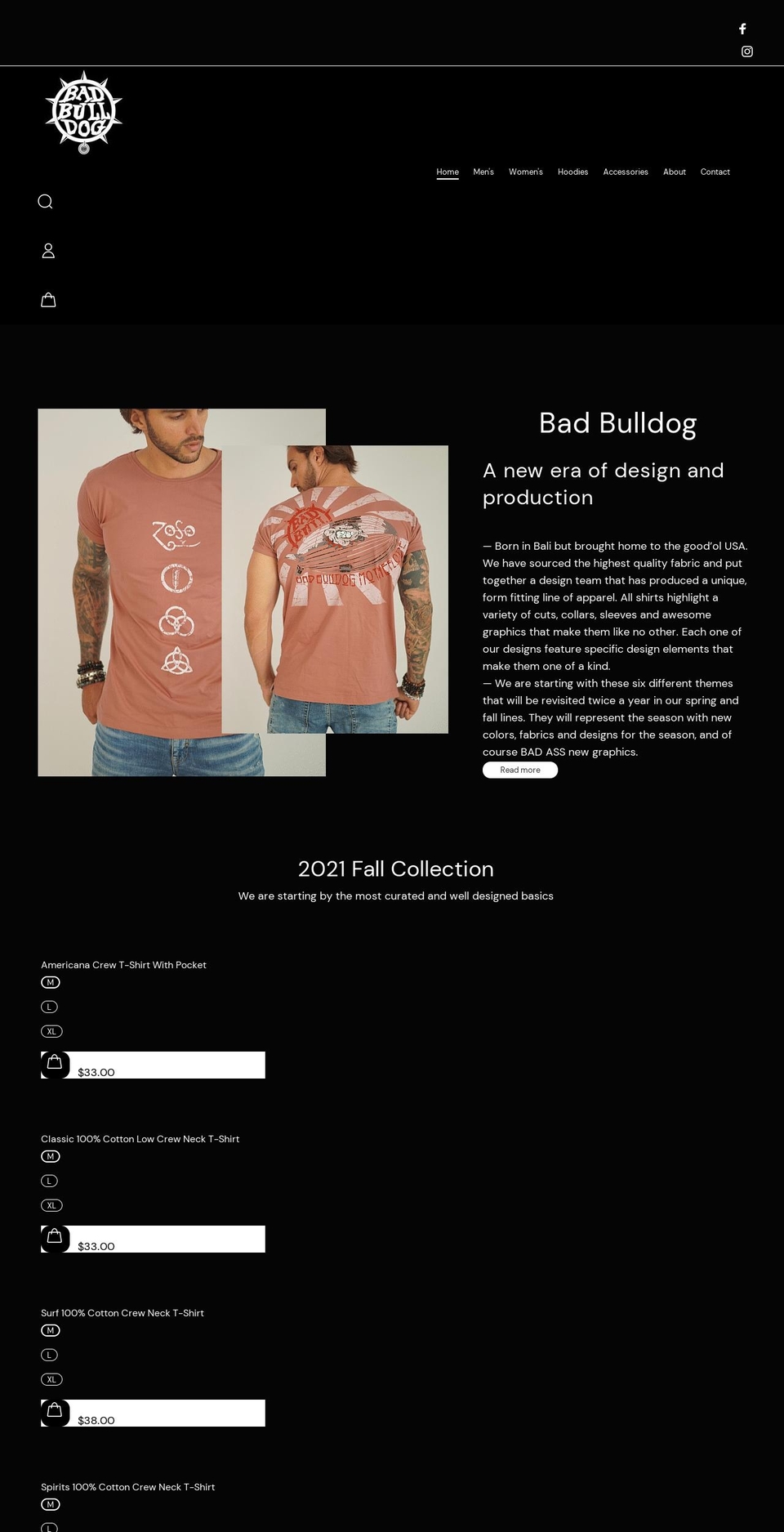 badbulldog.net shopify website screenshot