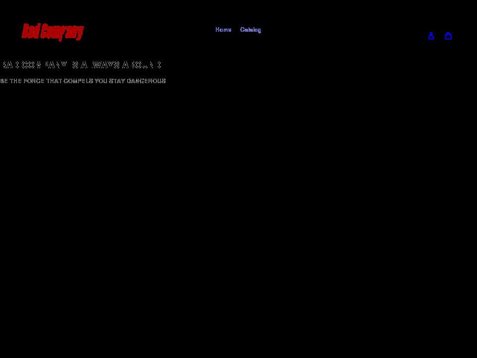 badcompanynyc.com shopify website screenshot