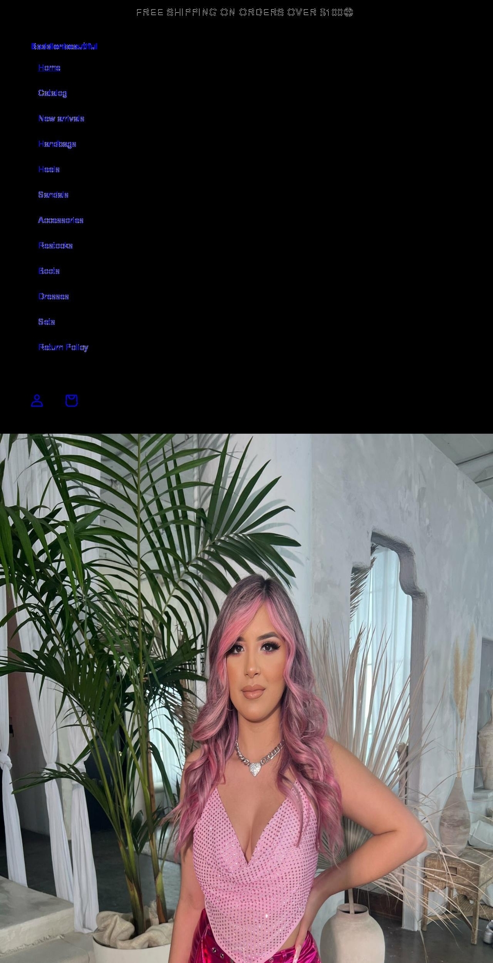 baddienbeautiful.com shopify website screenshot