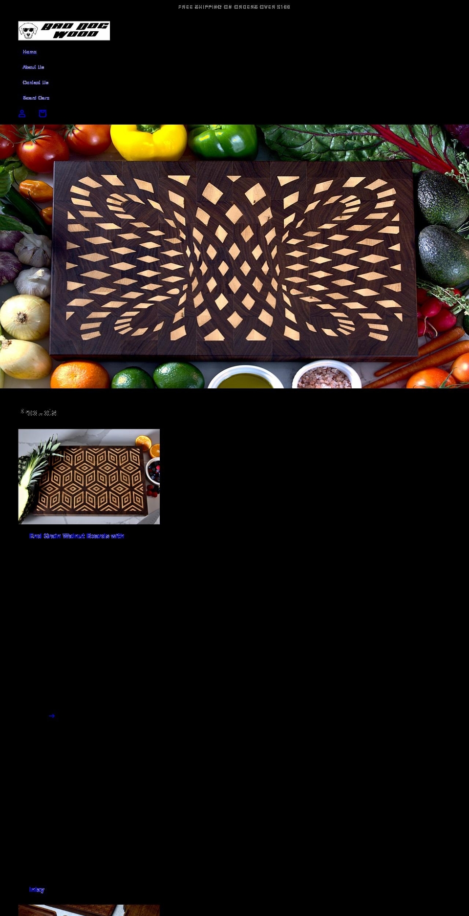 baddogwood.com shopify website screenshot